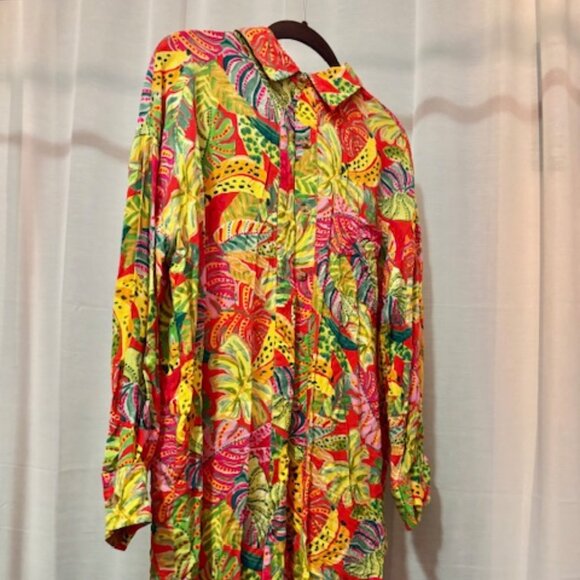 VICI Colorful tropical Button Down - Picture 1 of 3